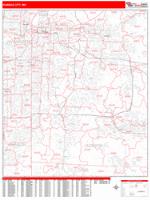 Kansas City Wall Map Zip Code